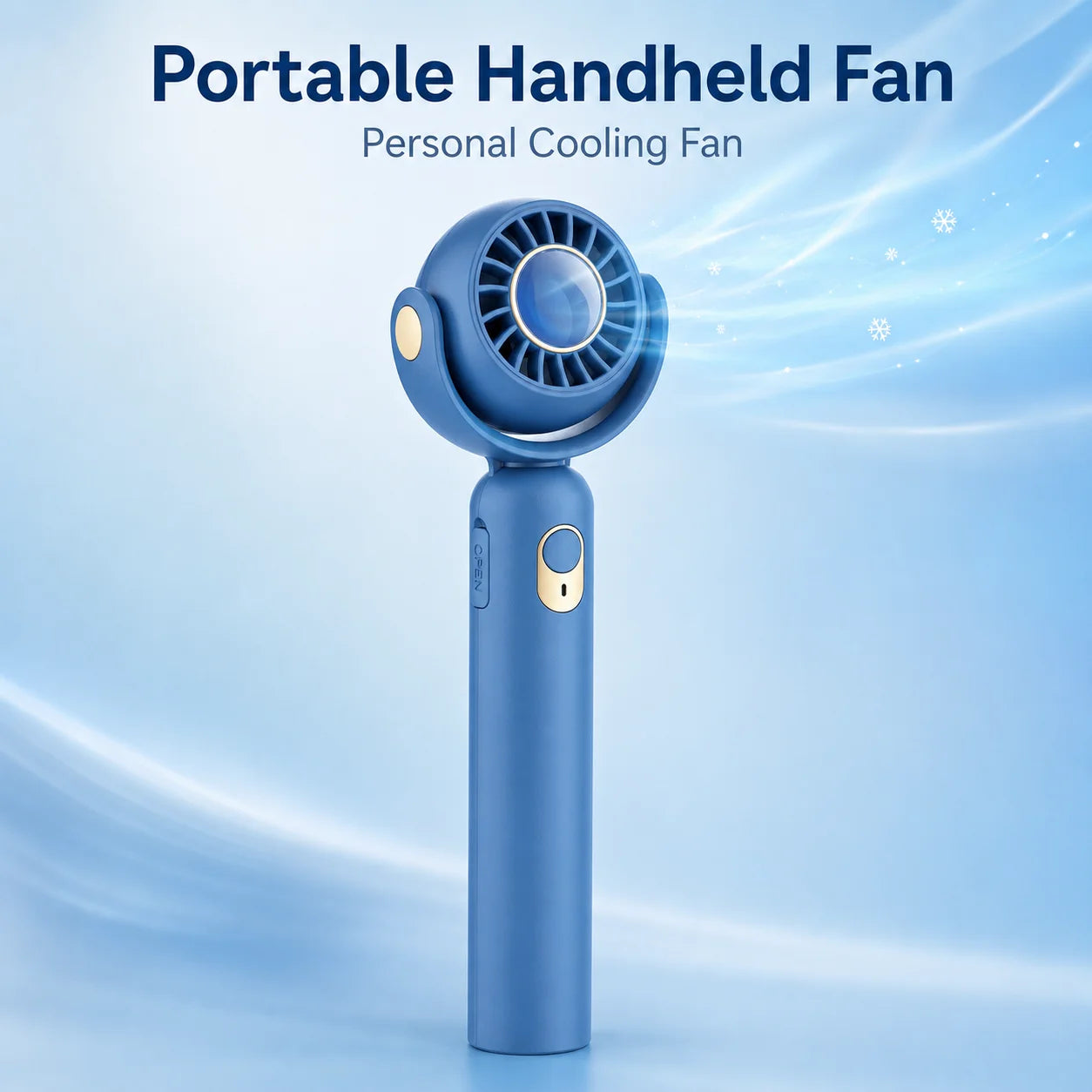 Portable Handheld Fan, Foldable Turbo Mini Fan