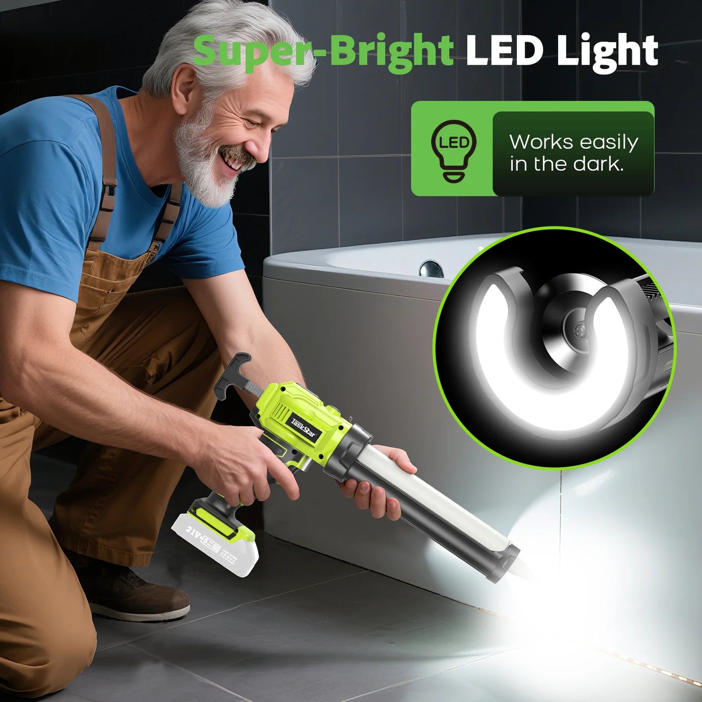 Taskstar Electric Caulking Gun No Drip