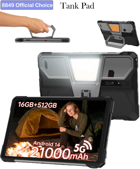8849 TANK PAD Unihertz Rugged Projector Tablet Smartphone