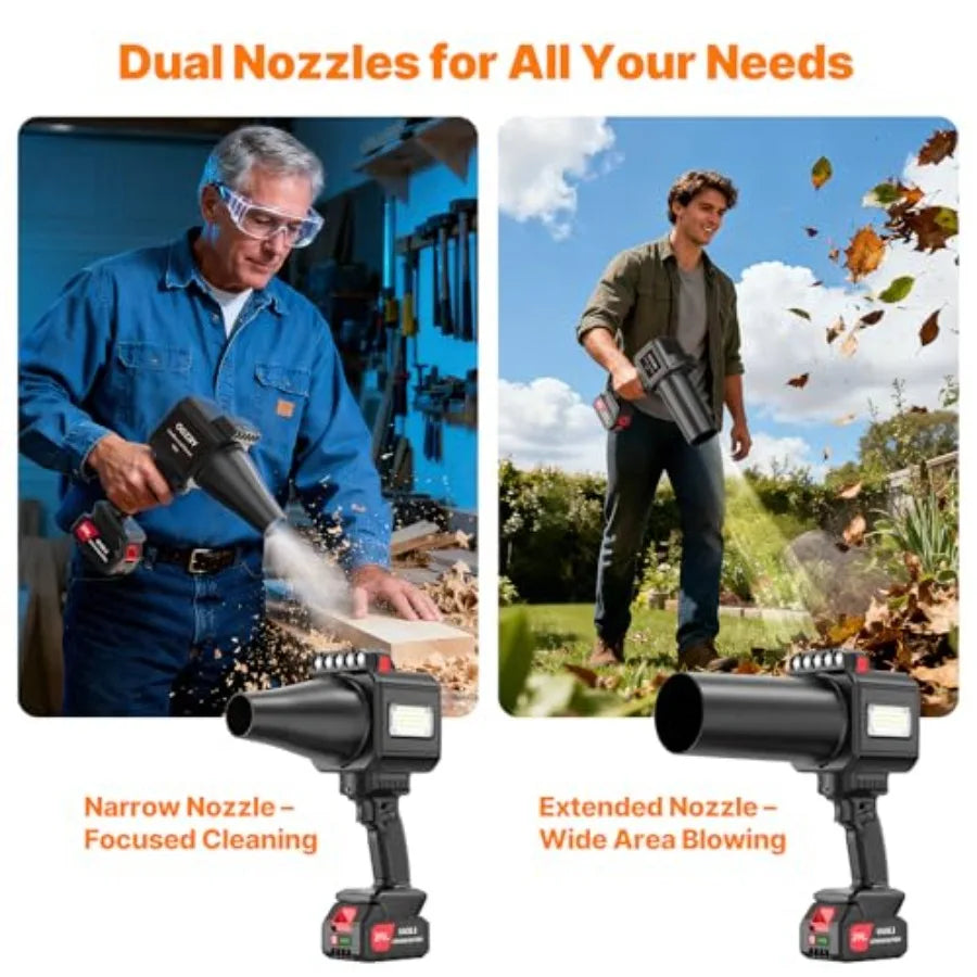 OGERY Brushless Cordless Leaf Blower turbo Jet Blower