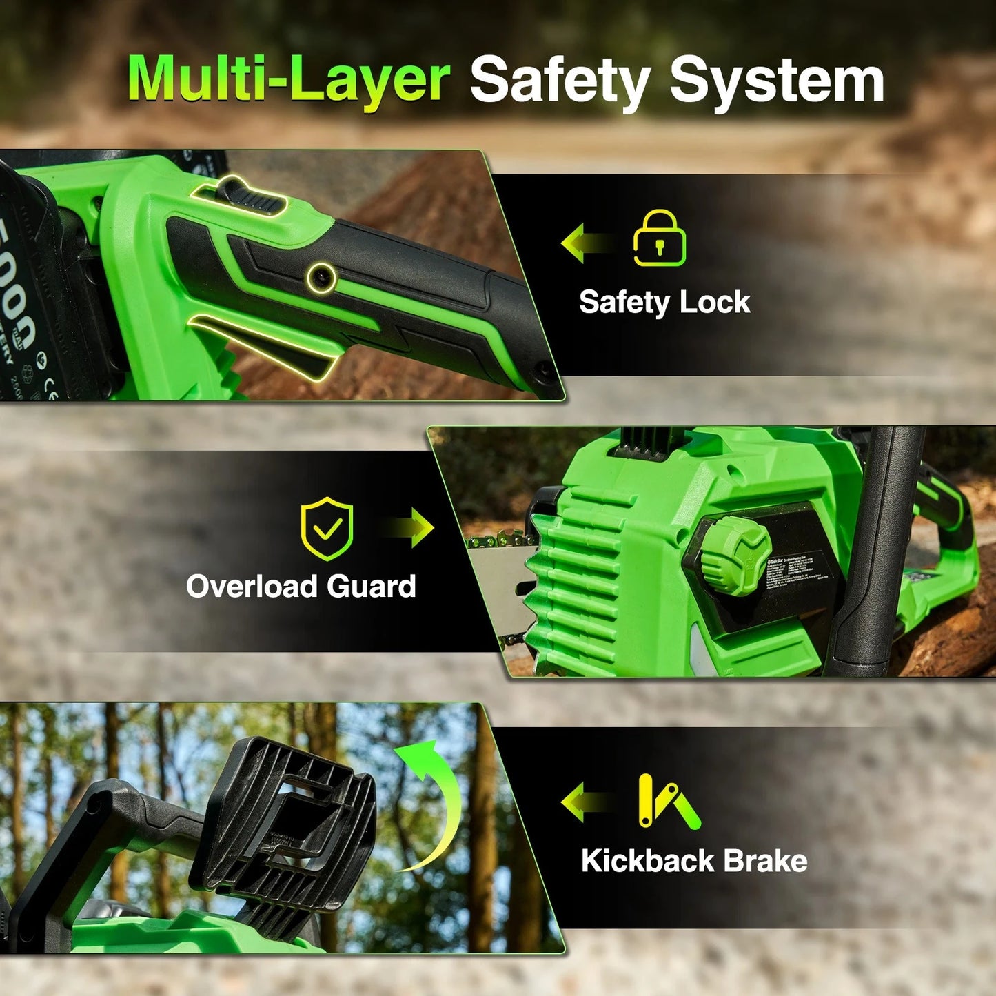 TaskStar 16 Inch Brushless Chainsaw Automatic Oiling