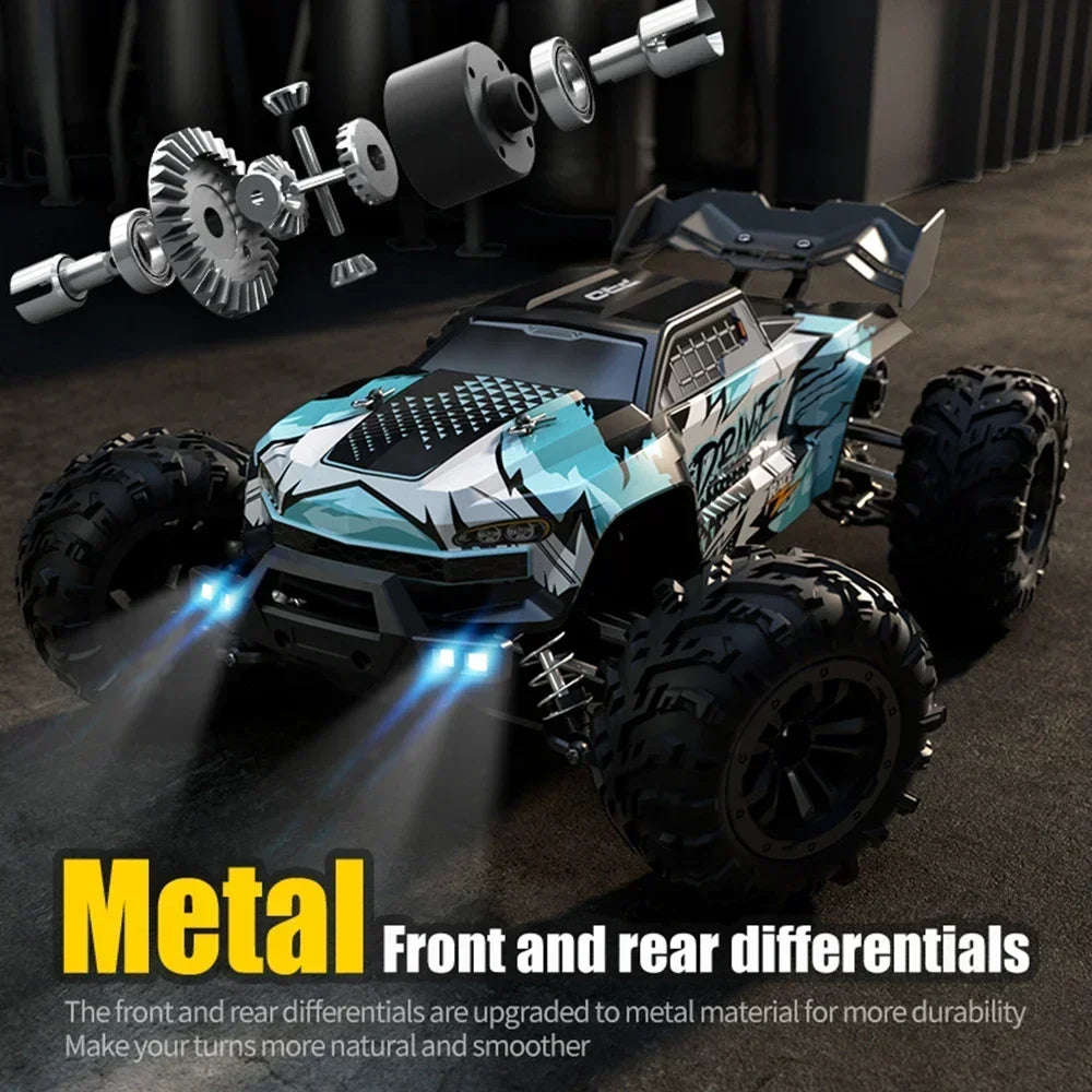 1:16 70KM/H 4WD RC Car With Led Lights 2.4G Radio