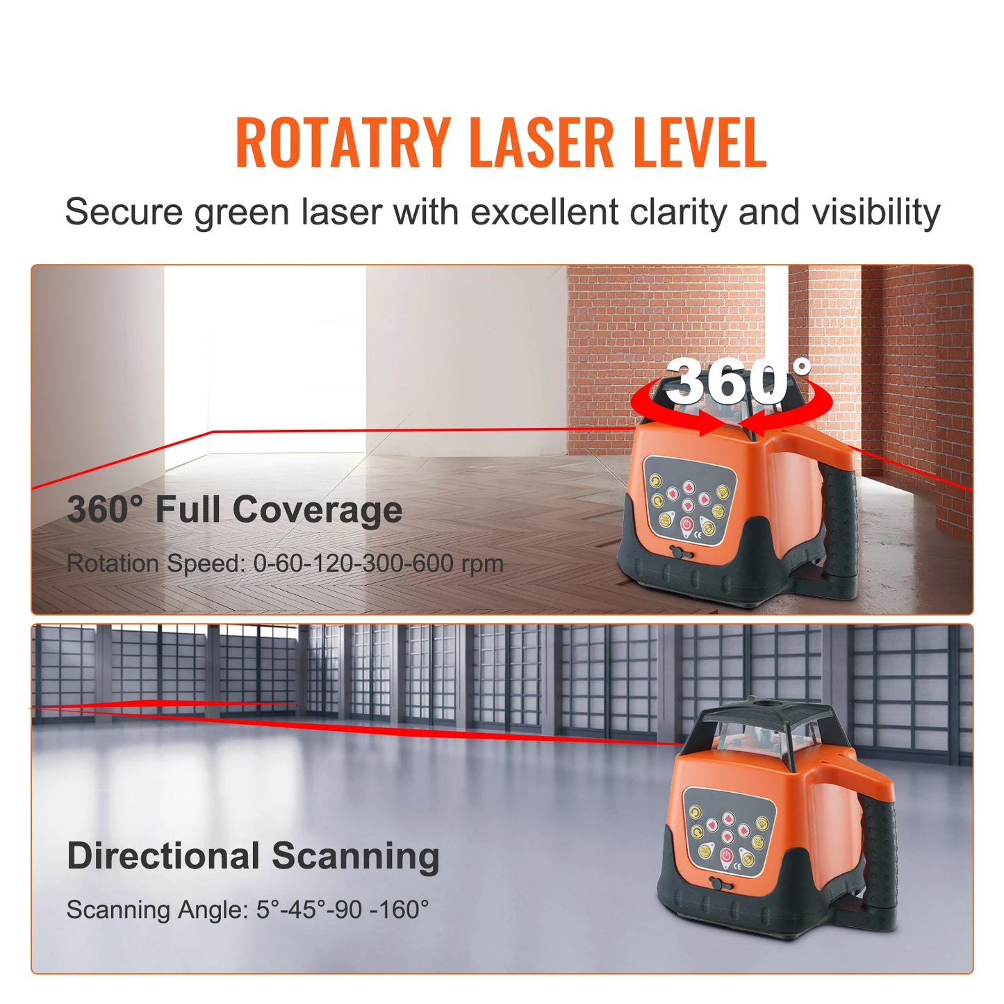 SucceBuy Laser Level 360 Degree Self Leveling