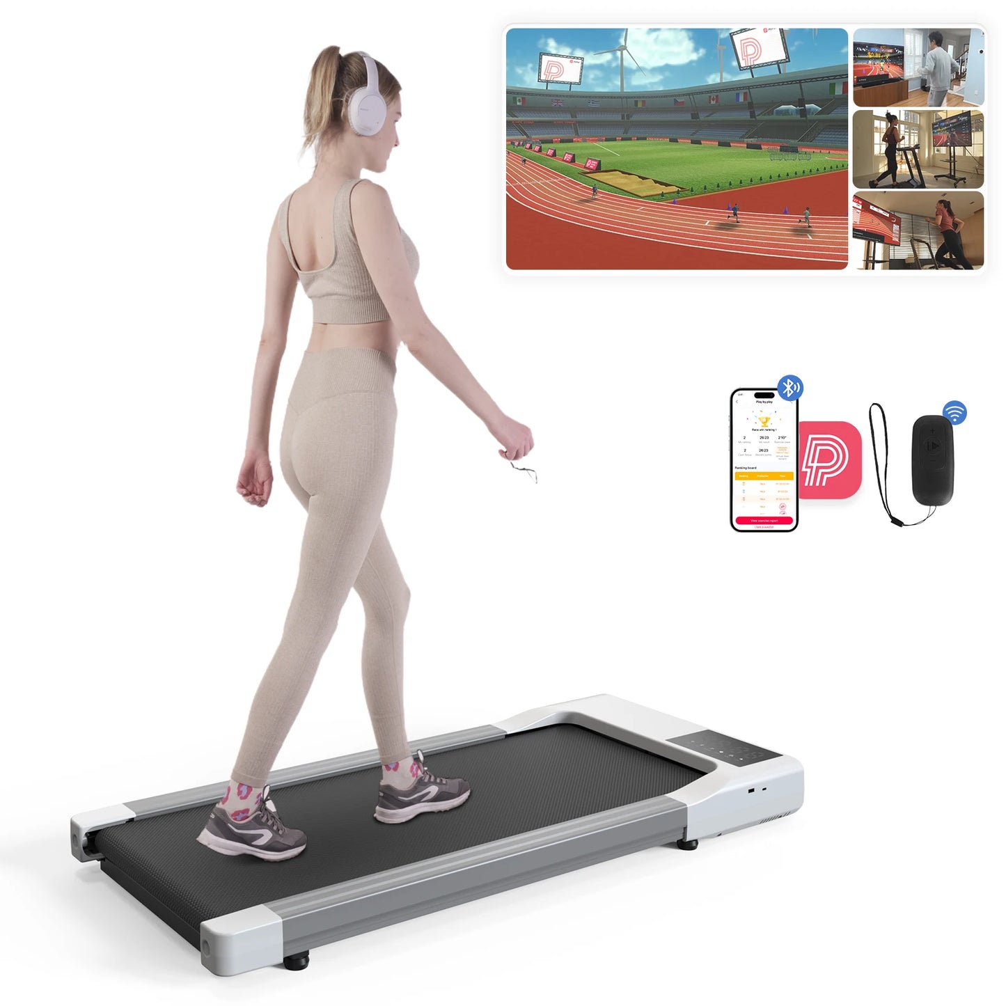 Treadmill 2in1 Treadmills for Home/Office Remote Control