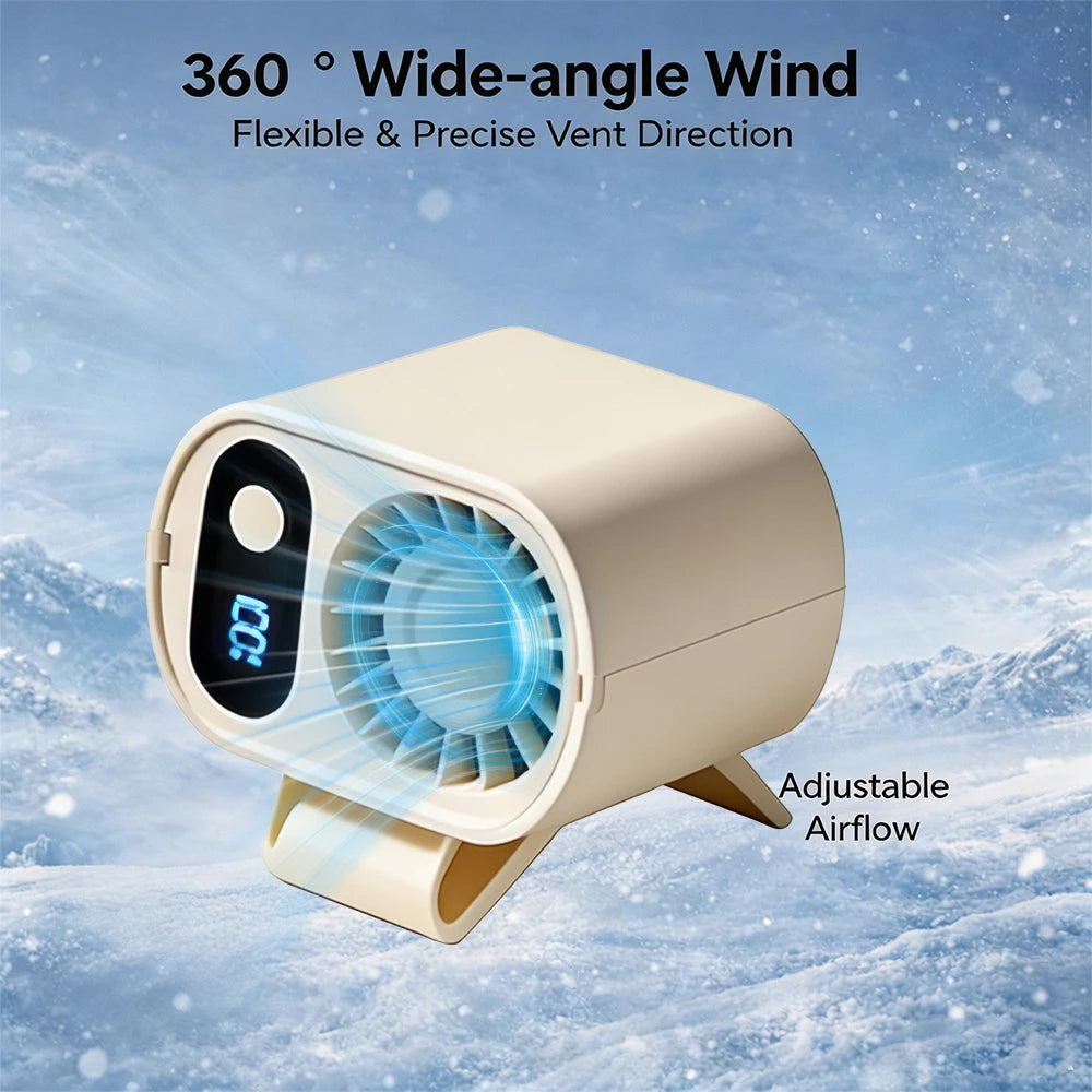 Cooling Car Fan - Outdoor Portable USB Clip On 5-Speed