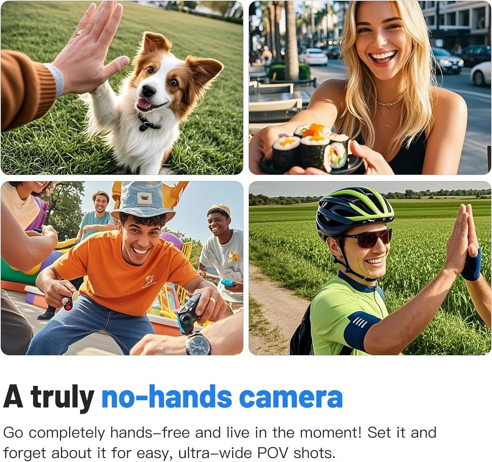 KIDKD 4K Mini Body Camera 64GB Action Cam with Audio & Video