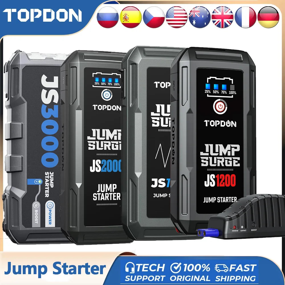 Topdon Jump Starter JS3000/JS2000Pro 3000A/2500A/1500A/1200A