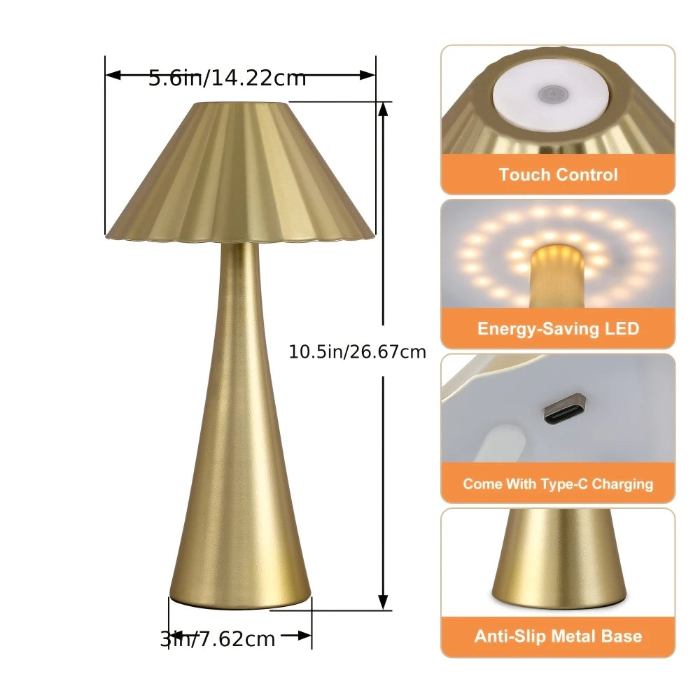 26.5 Inch Modern Mini Table Lamp Set Of 2, Small Nightstand Lamp