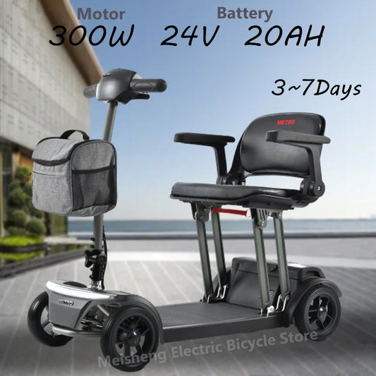 Metro Mobility Air Traveler 8" 4 Wheel Mobility Scooter