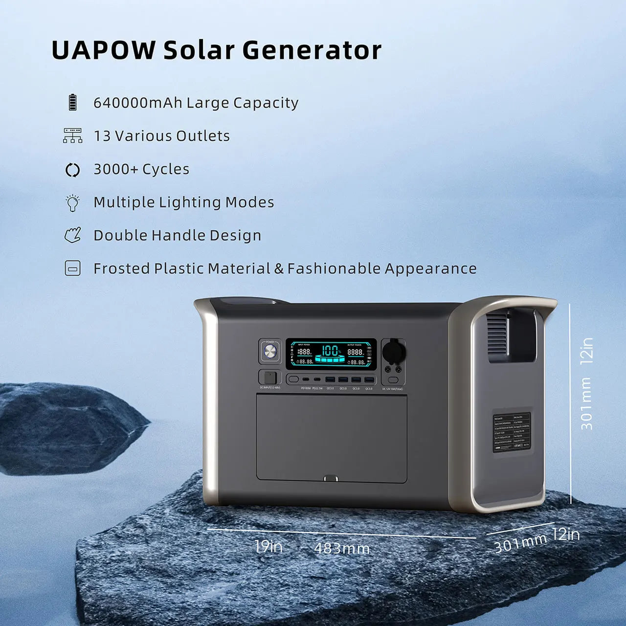 UAPOW 2600W 2048WH Portable Power Station