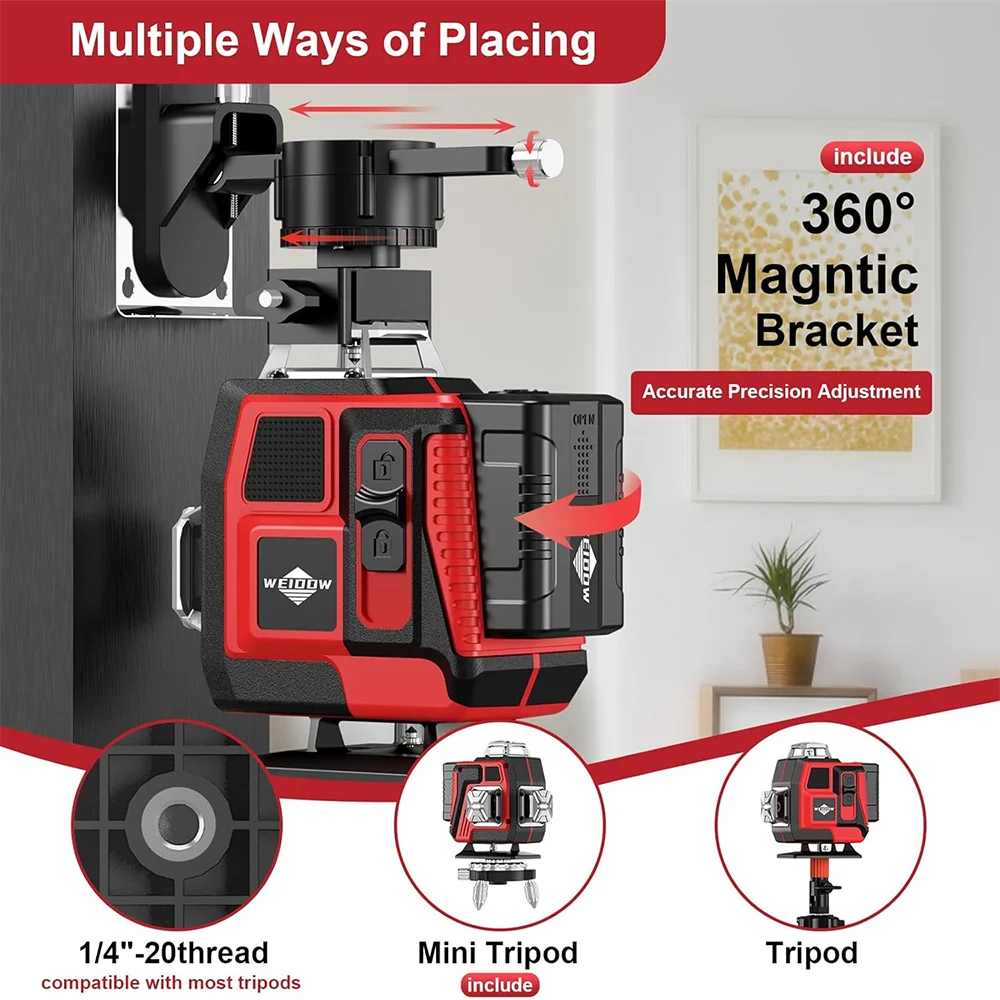 WEIDDW 4D 16 Lines Professional Laser Level