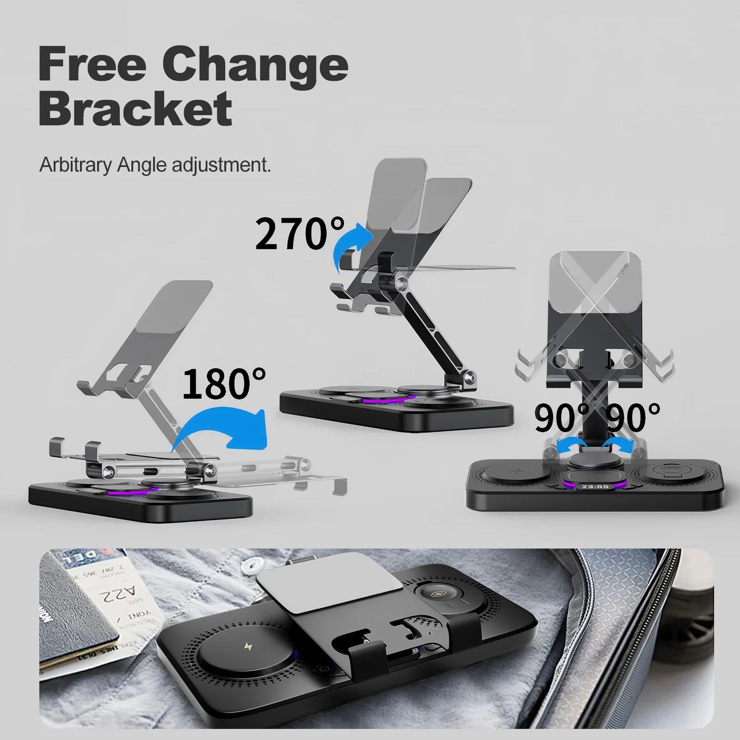 7 in 1 Wireless Charger Station Multiple Devices