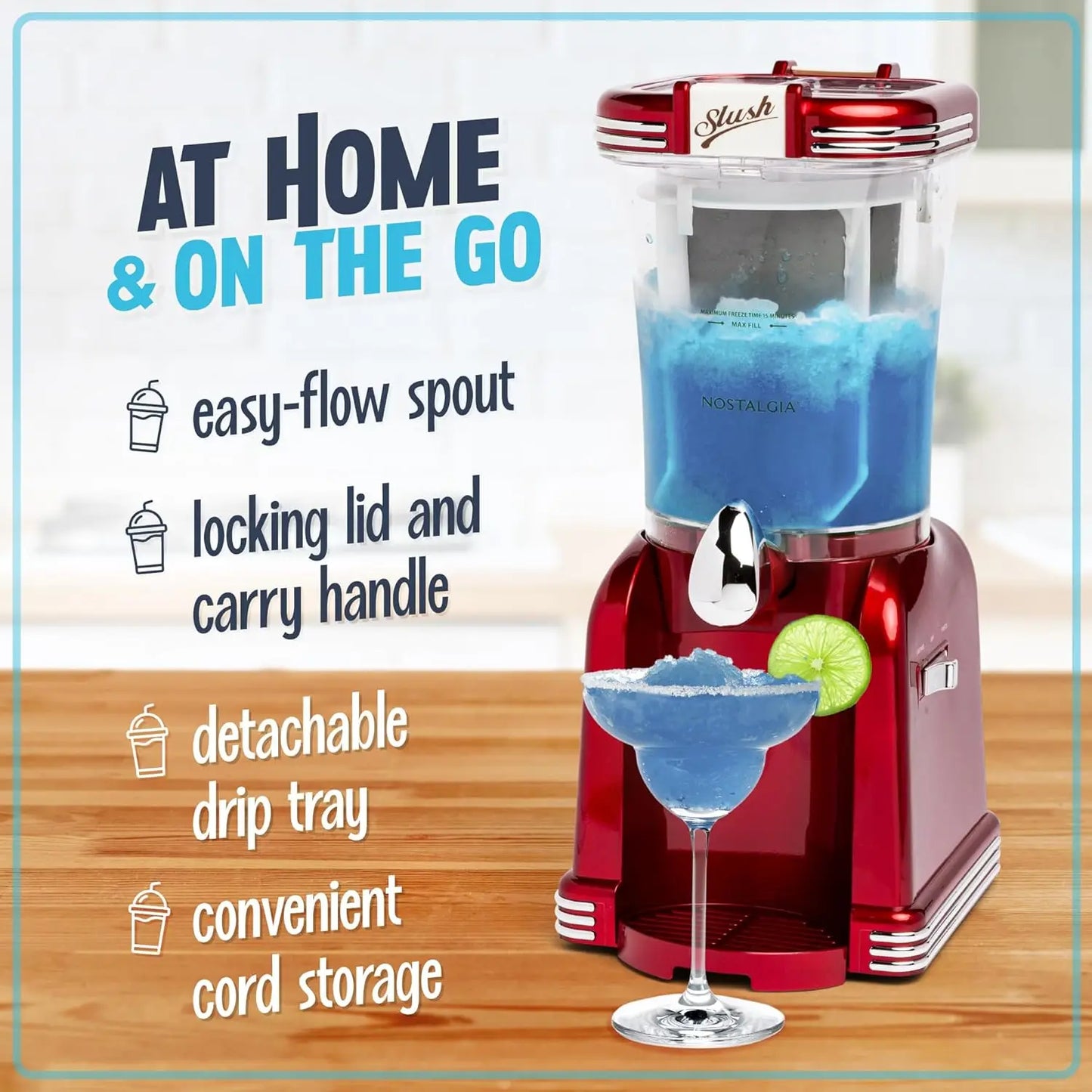 NOSTALGIA Frozen Drink Maker and Margarita Machine for Home