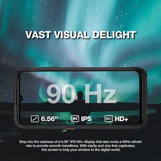 AGM H6 Rugged Smartphone  50MP Camera, 8GB+256GB, 90Hz 6.56' FHD