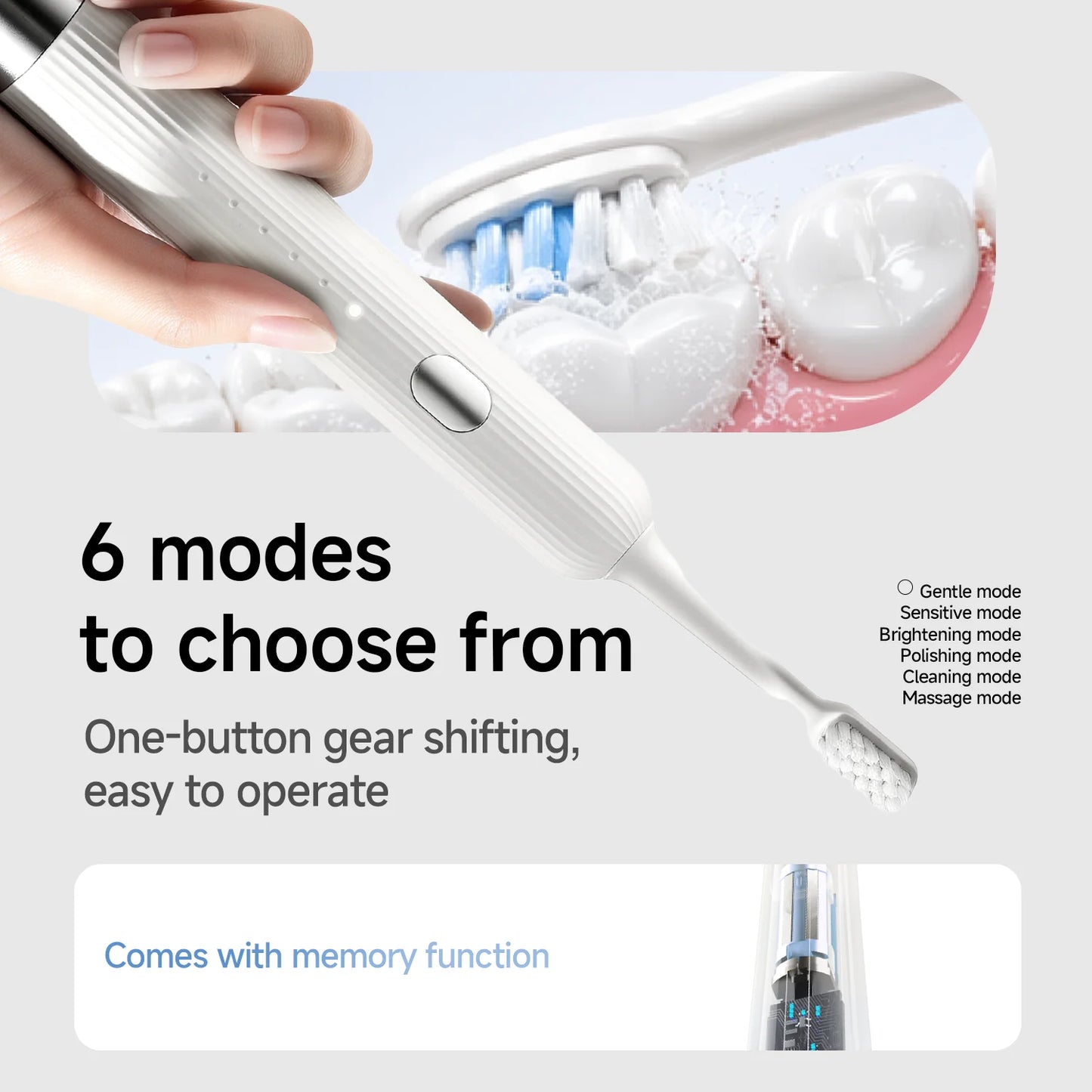 DOCO LAB Wave Electric Toothbrush Oscillation Vibration Sonic