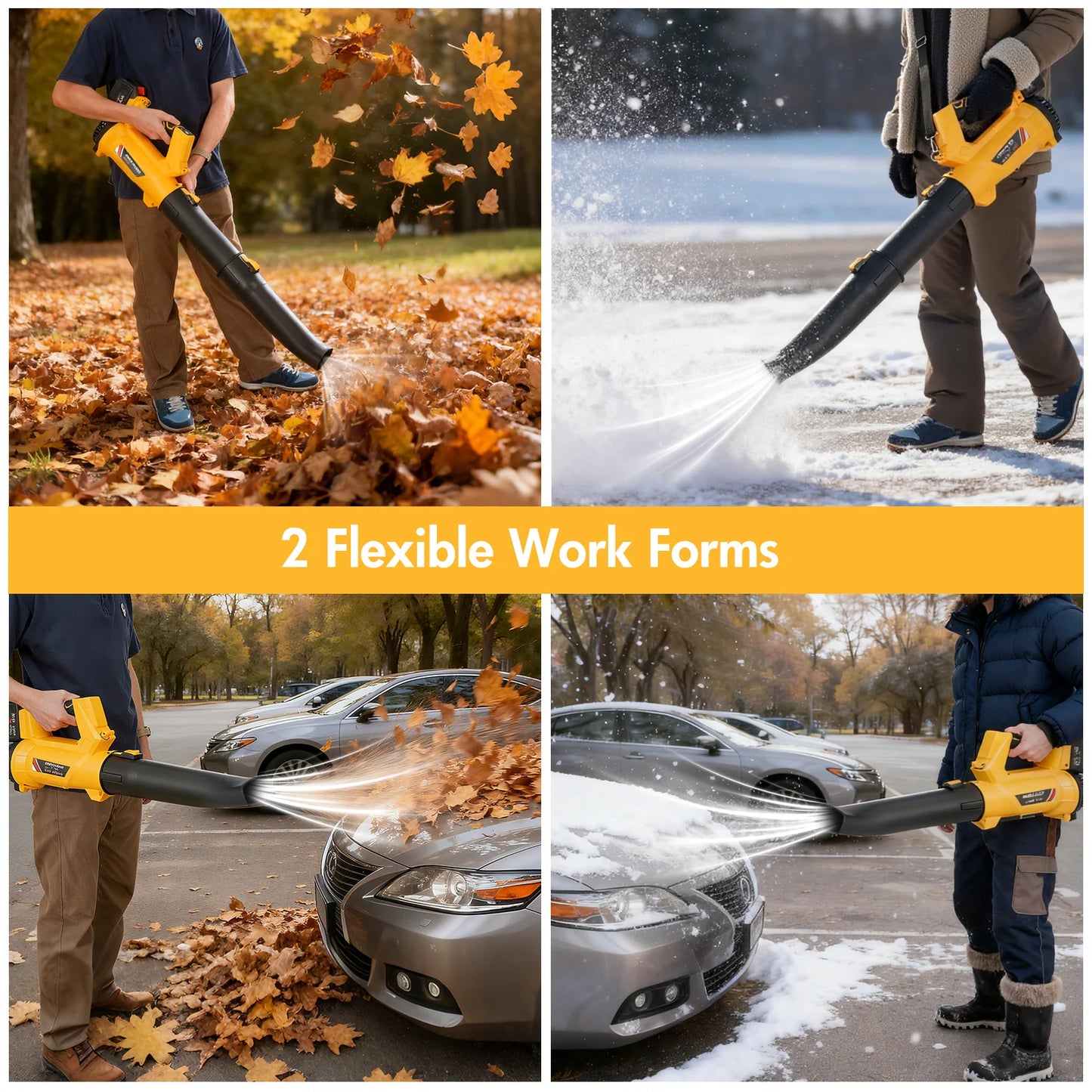 LOVEATGA 21V Cordless Leaf Blower Electric Air Blower