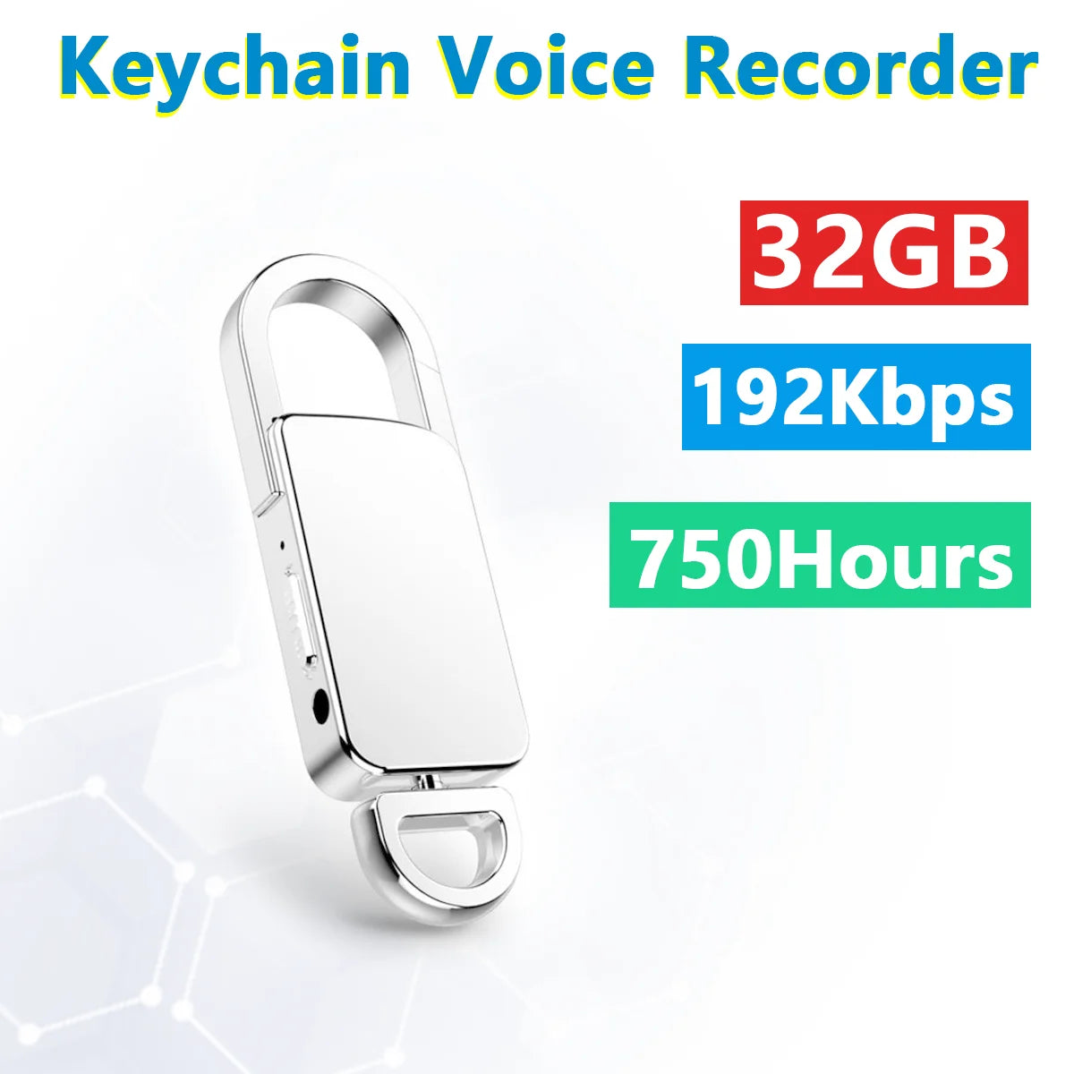 KIDKD Smart Audio Voice Activated Recorder