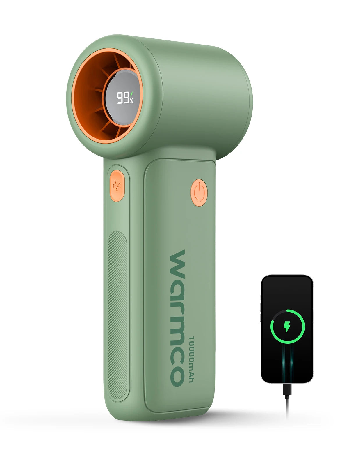Warmco 10000mAh Turbo Portable Handheld Fan