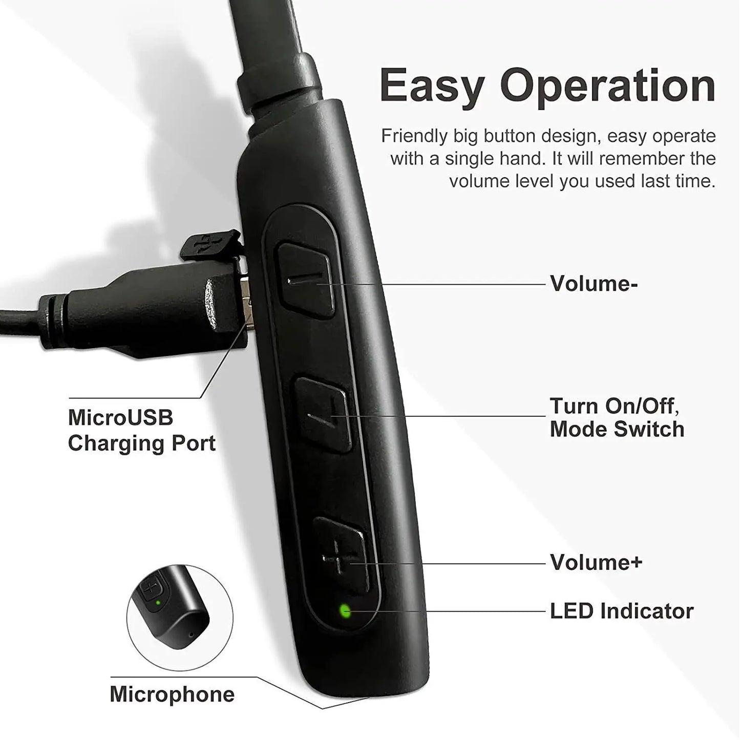 JINGHAO Hearing Amplifier Rechargeable