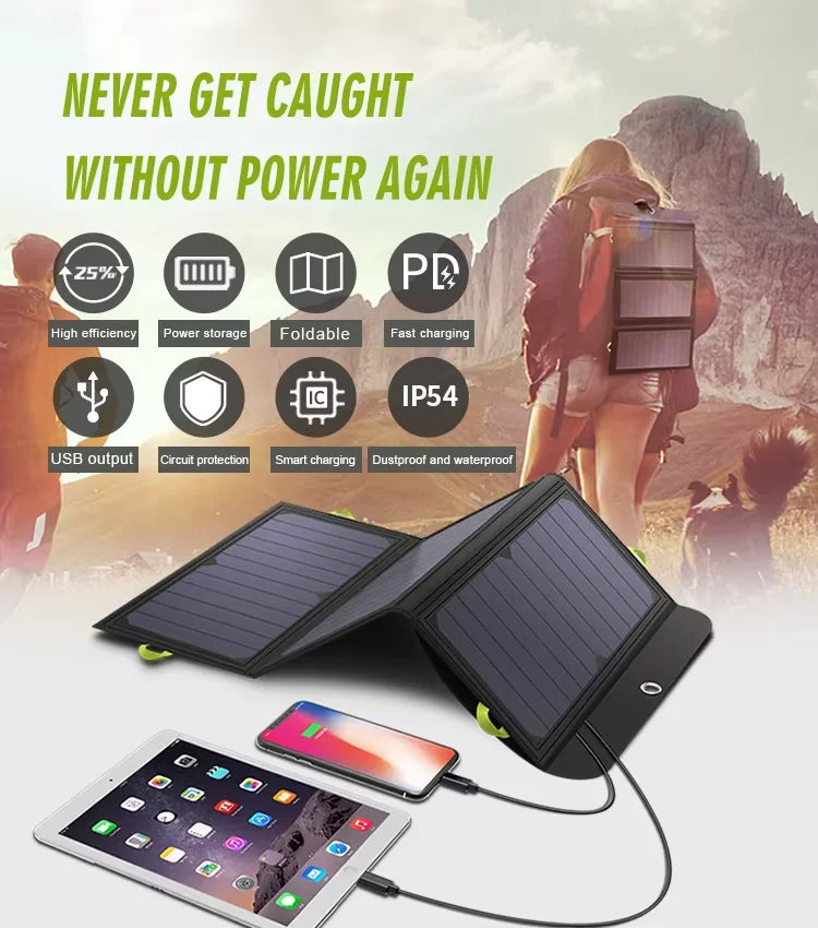 ALLPOWERS Foldable Solar Panel 5V 21W Portable Solar Charger