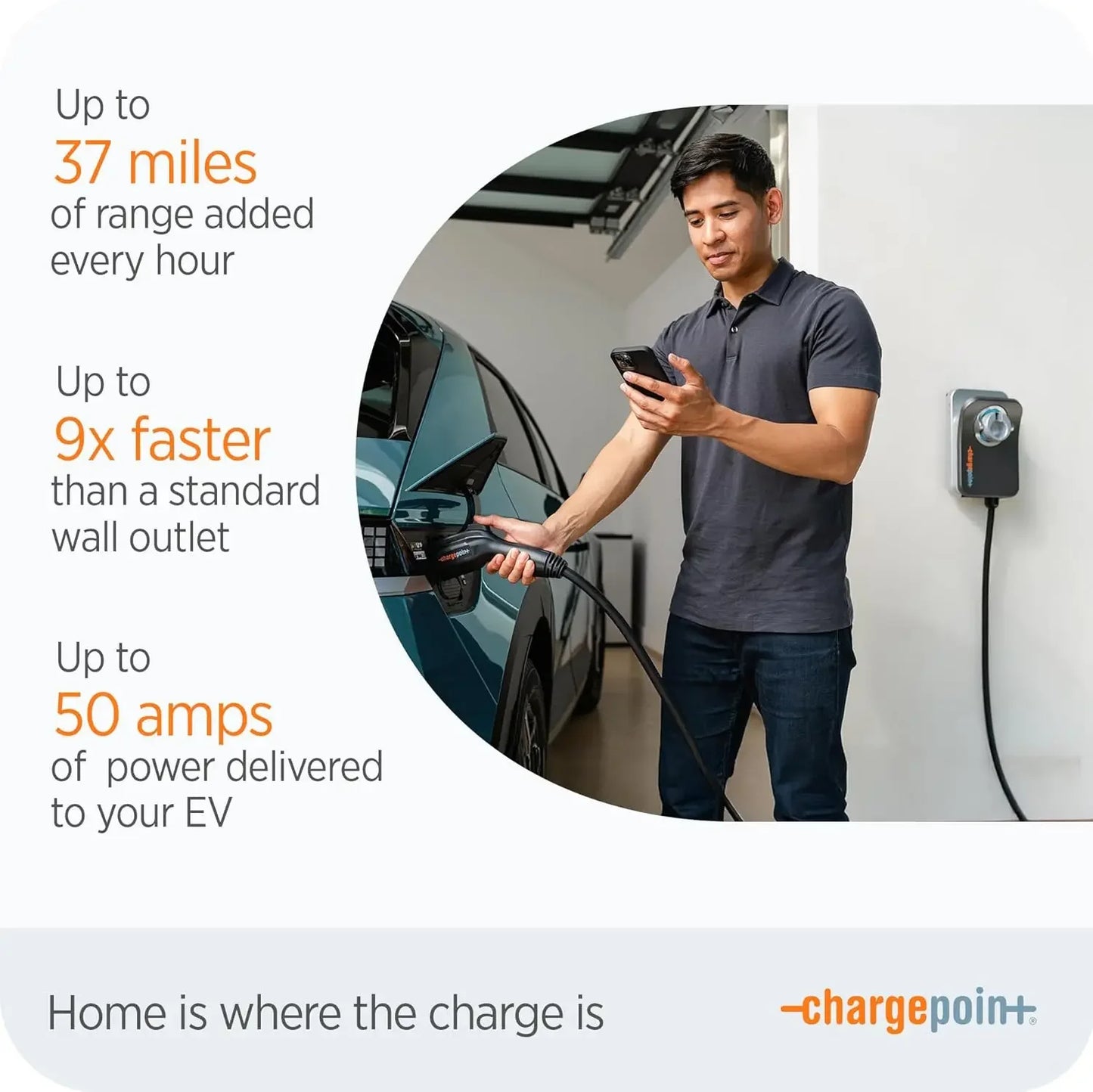 -Chargepoin+ HomeFlex Level 2 EV Charger J1772