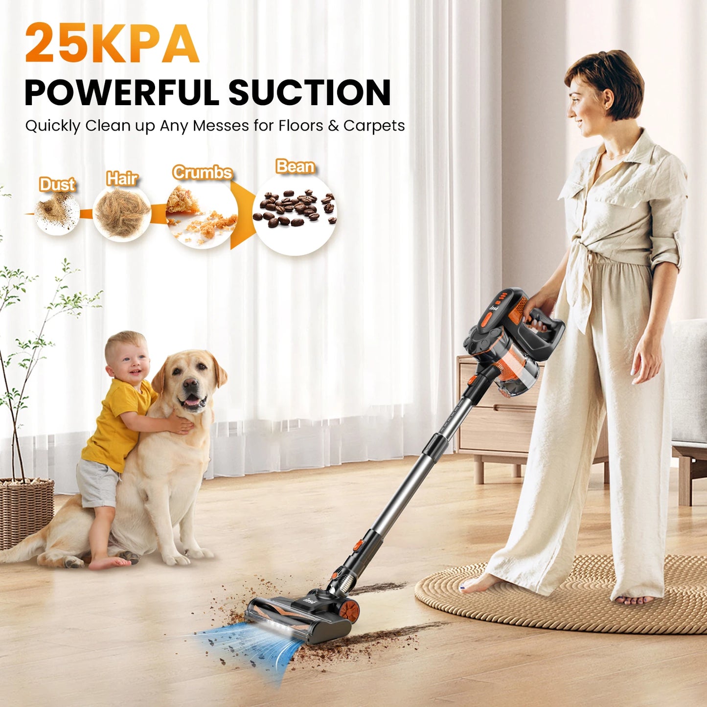 INSE V770 Cordless Stick Vacuum Cleaner