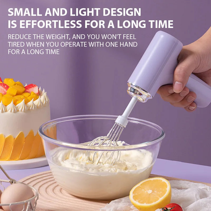 HAOYUNMA Electric Egg Beater Rechargeable