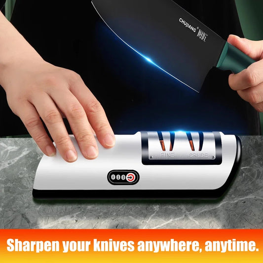 Electric Knife Sharpener Professional Fully Automatic Handheld