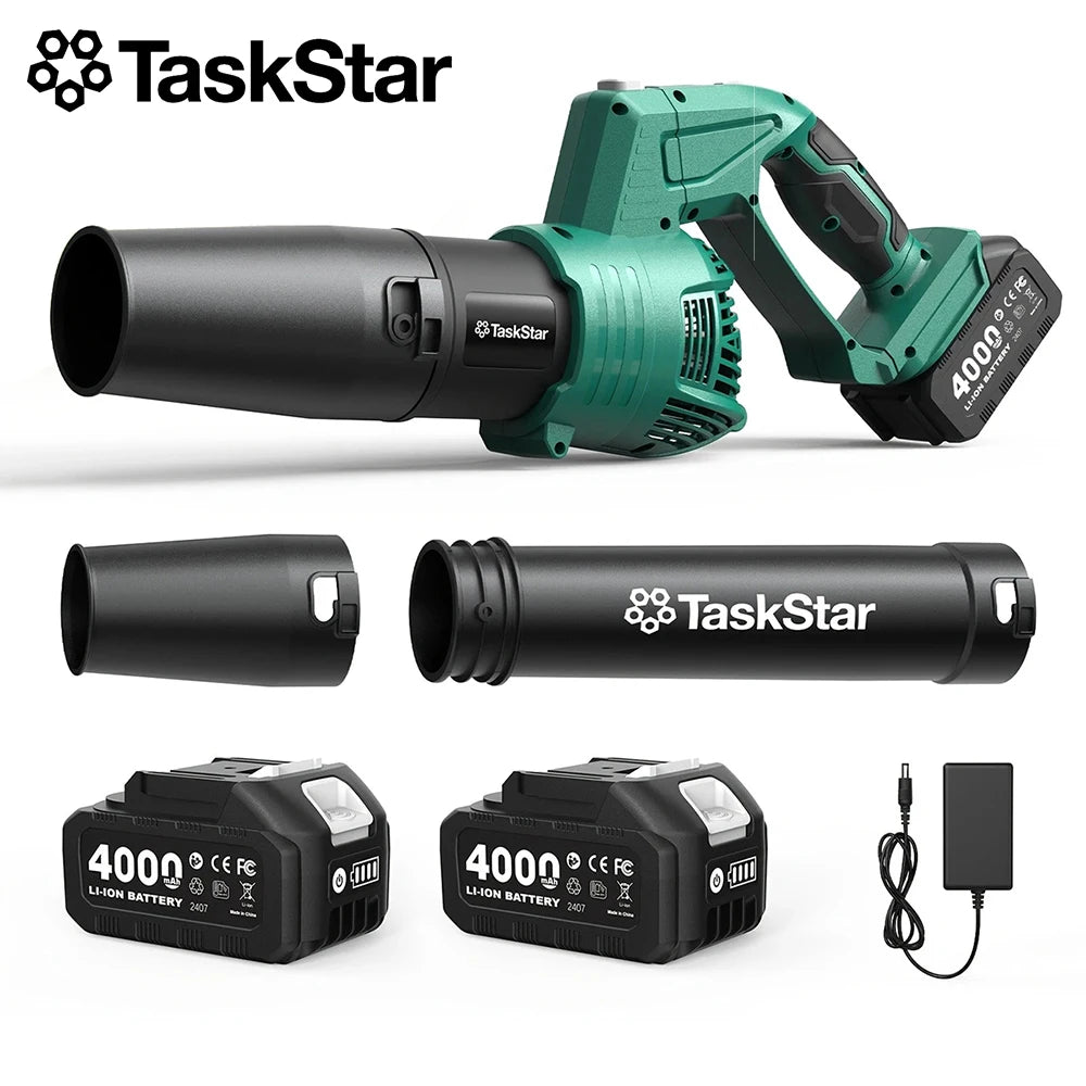 Taskstar Leaf Blower for Lawn 550CFM Electric Cordless