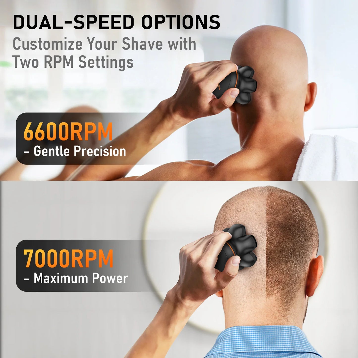 MAXGROOM 7D Head Shaver for Bald Men