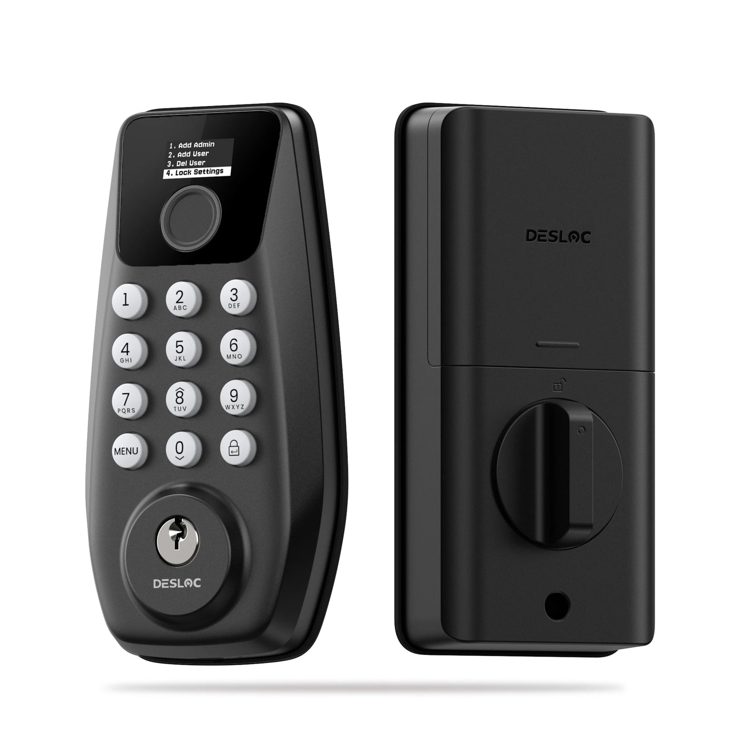 DESLOC Fingerprint Door Lock Keypad Deadbolt, Keyless Entry Door Lock