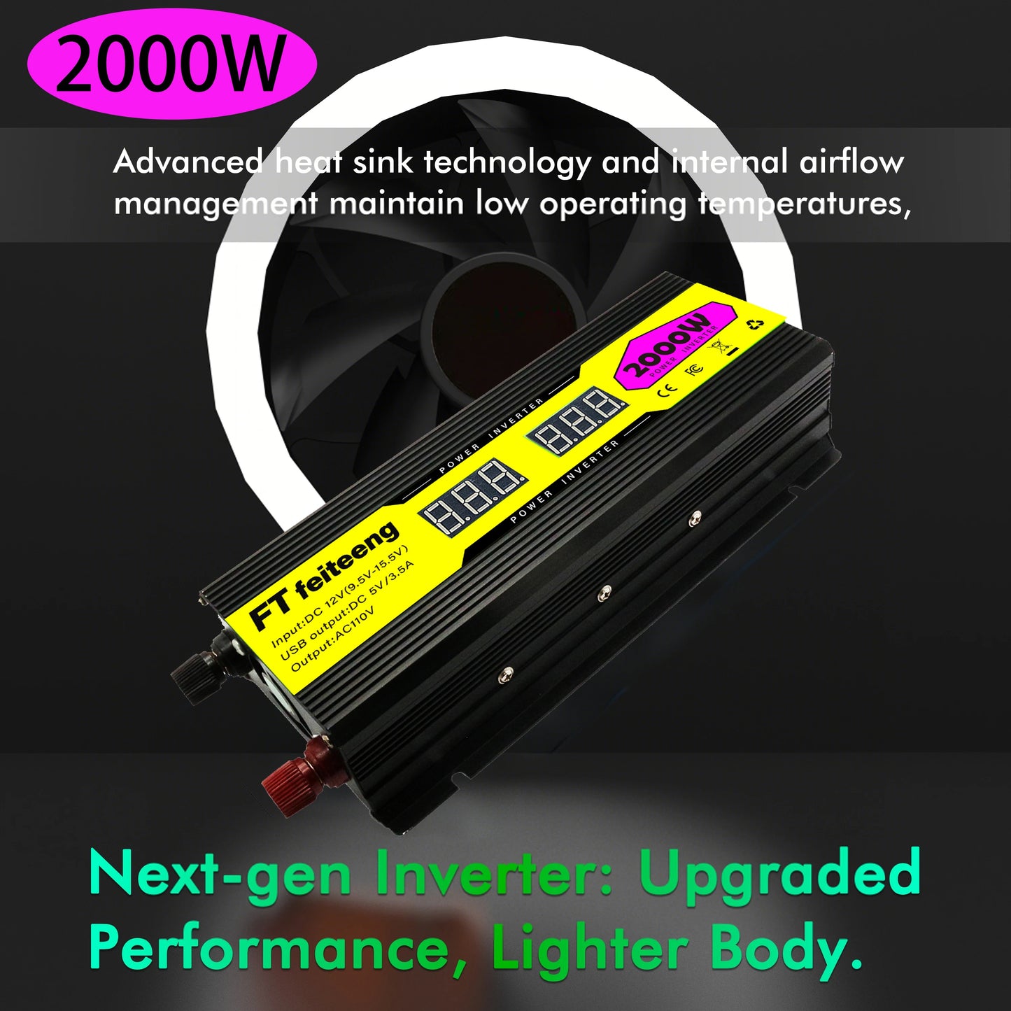 FT FEITEENG 2000W 1000W Power Inverter