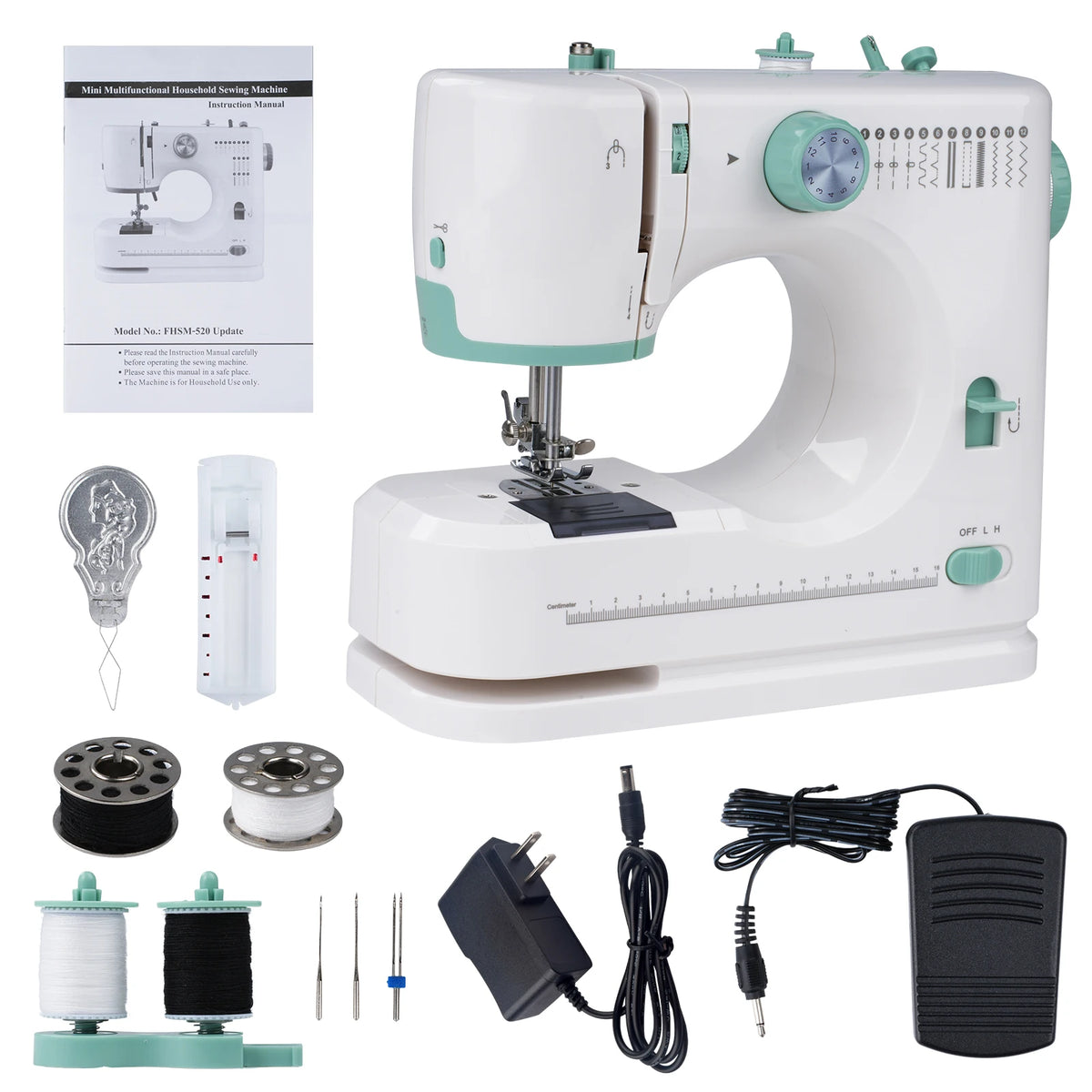 LetCartMaker 12 Stitches Mini Sewing Machine Multifunctional