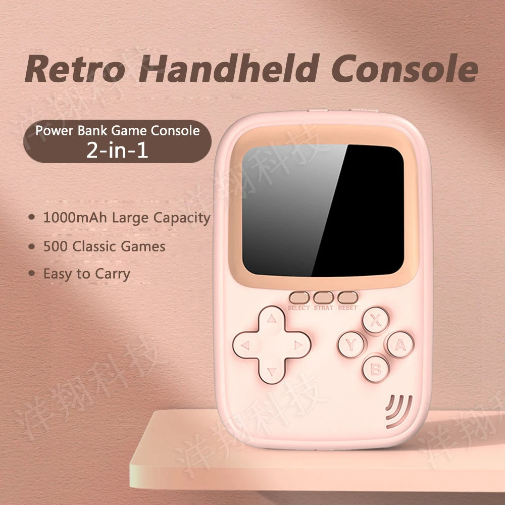 New Dual USB 10000Mah Mini Portable Retro Handheld