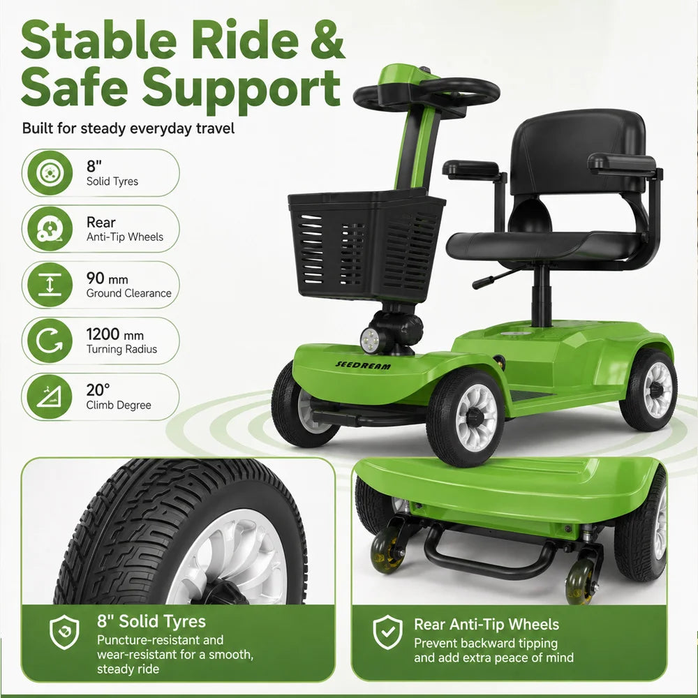 SEEDREAM Mobility Scooters for Seniors