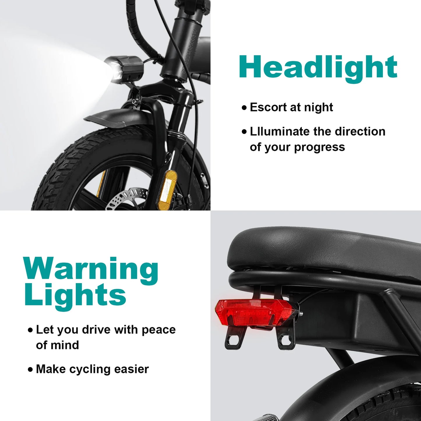 LELEKUAI 14" Electric Bike, Foldable, Adult Commuter