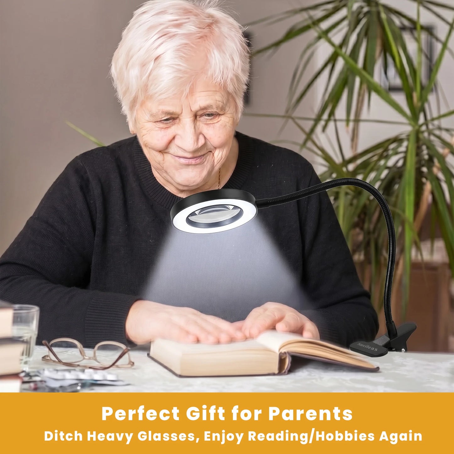 Smeileas Magnifying Lamp LED with Clamp