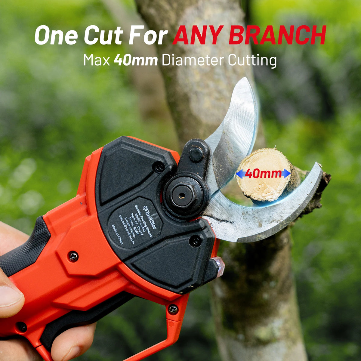Taskstar Electric Scissors 600W Brushless Motor Cordless Pruning Shears
