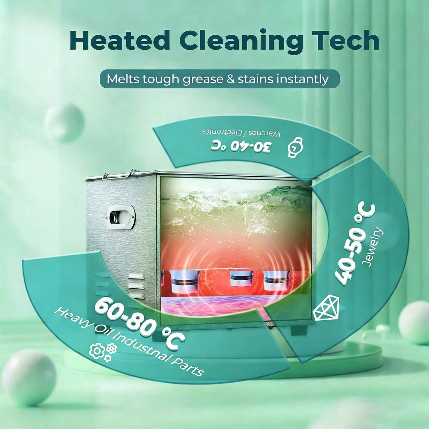 10L Professional Sonic Cleaning, Stainless Steel Industrial Machine