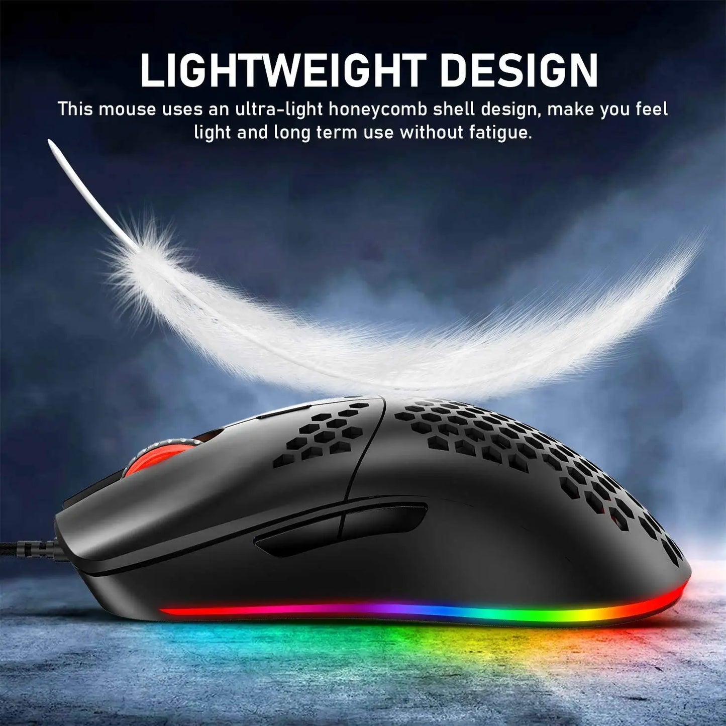 LED Backlit Wired Mechanical Keyboard, Gaming Mouse