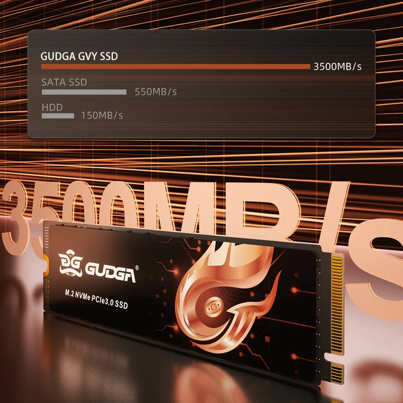 GUDGA NVME SSD PCIe 3.0 128GB 256GB 512GB 1TB