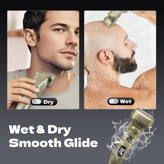 OUDIM Bald Head Shaver with 4 floating blades, Men's Electric Razor