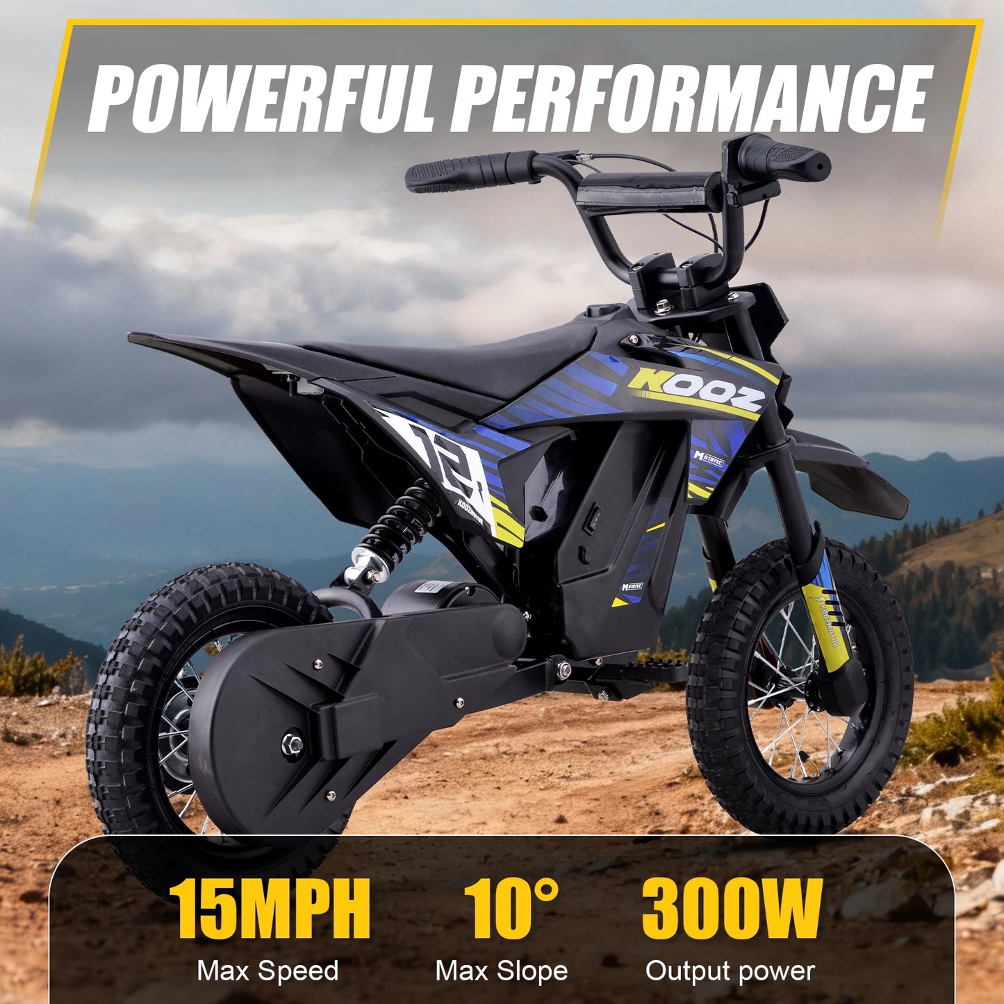 KOOZ HP122E 36V 300W Electric Dirt Bike  for Kids