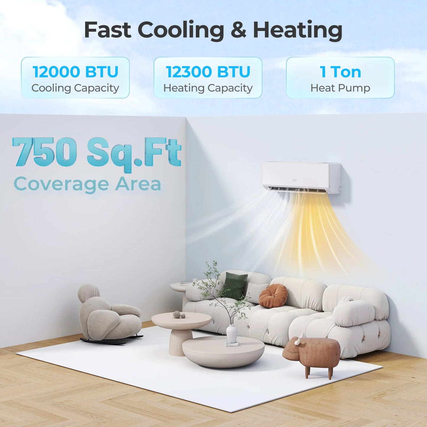 HOMASIS 18000 BTU Mini Split Air Conditioner