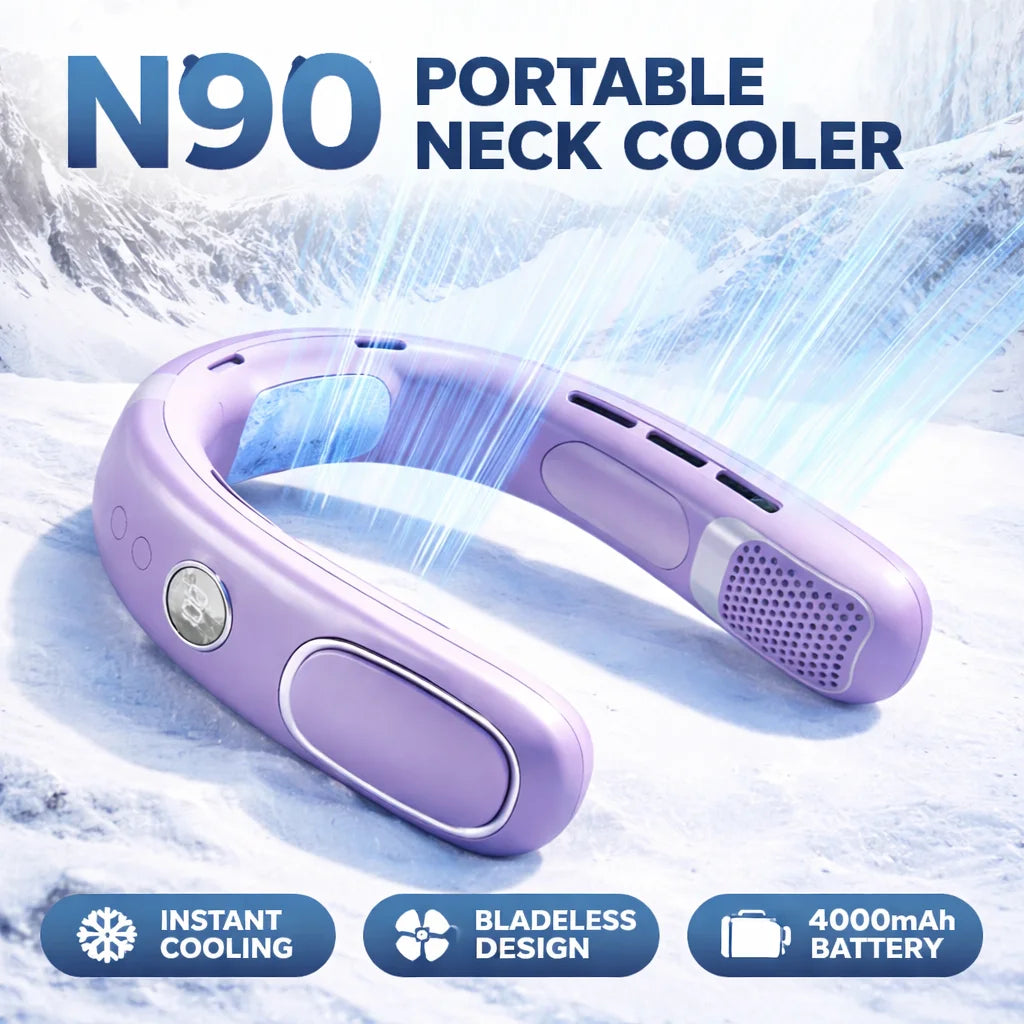 N90 Neck Fan Semiconductor Cooling 5-Speed Bladeless