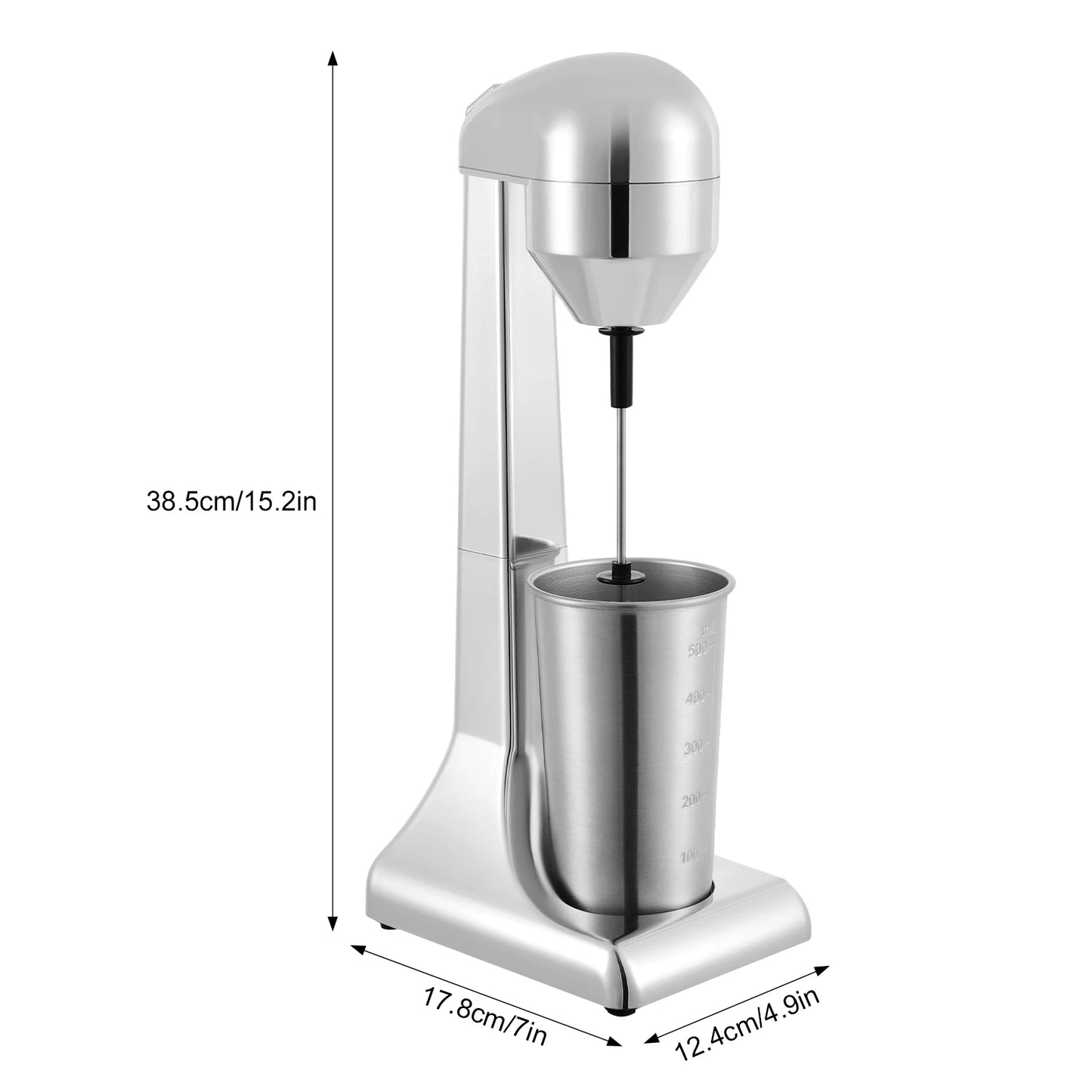 500ml Milkshake Maker for Home, Electric Milk Shake