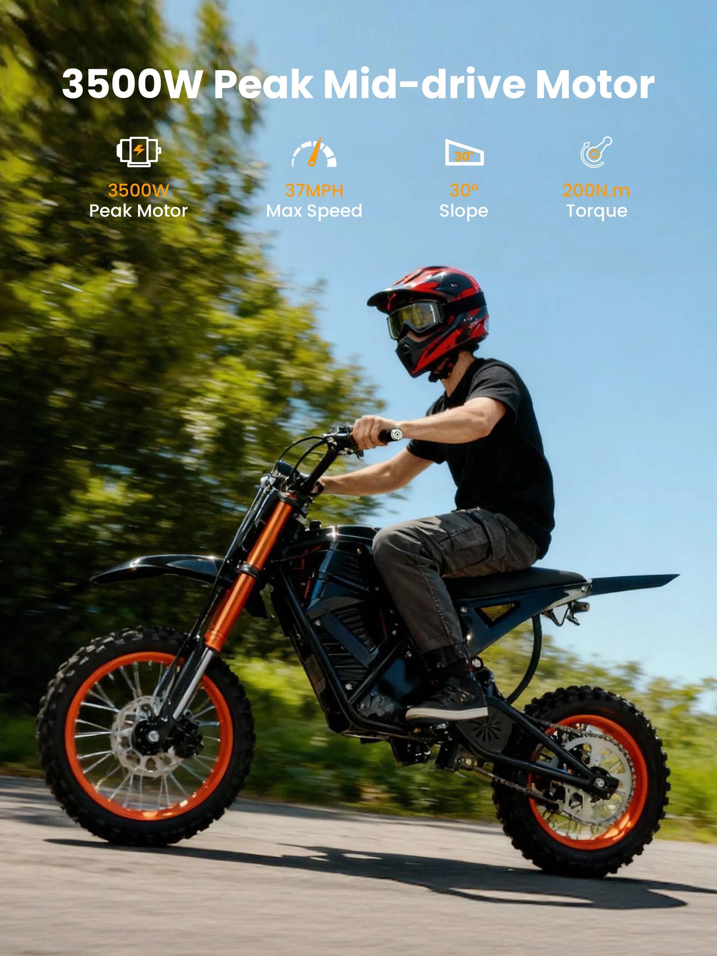 Qlife Vela E5 Electric Dirt Bike for Teens Adults