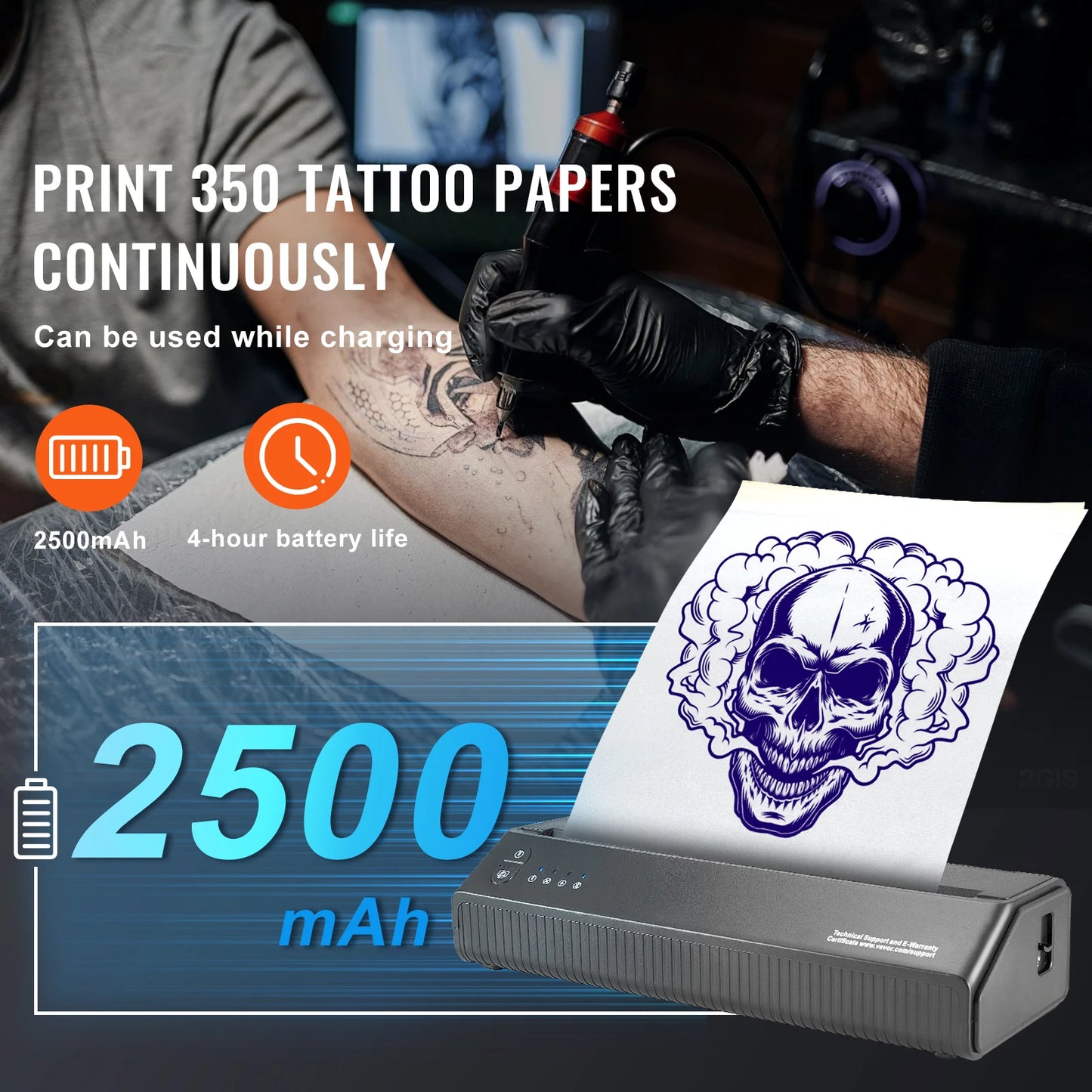 VEVOR Tattoo Stencil Printer Wireless