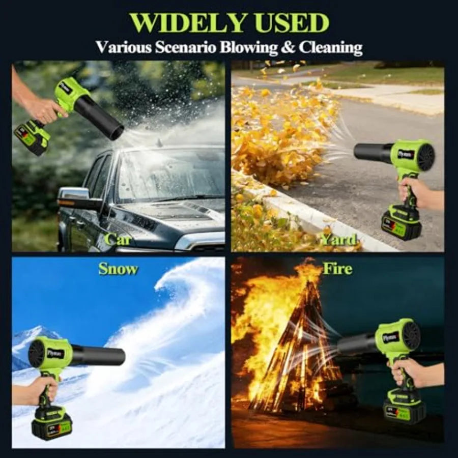 PLYMAX Cordless Leaf Blower, Electric Leaf Blower