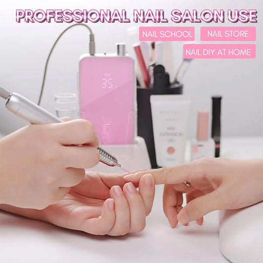 Makartt Professional Nail Drill, 35000RPM Rechargeable
